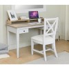 Signature Grey Solid Wood Home Office Desk