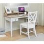 Signature Grey Solid Wood Home Office Desk