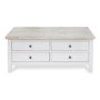 Signature Grey Solid Wood Large Coffee Table