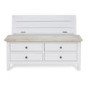 Signature Grey Solid Wood Large Coffee Table