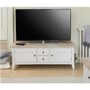 Signature Grey Solid Wood Widescreen TV Unit 