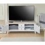 Signature Grey Solid Wood Widescreen TV Unit 