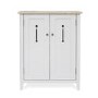Signature Grey Solid Wood Shoe Cabinet 