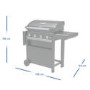 Campingaz 4 Series Select S - 4 Burner Gas BBQ Grill with Side Burner - Grey