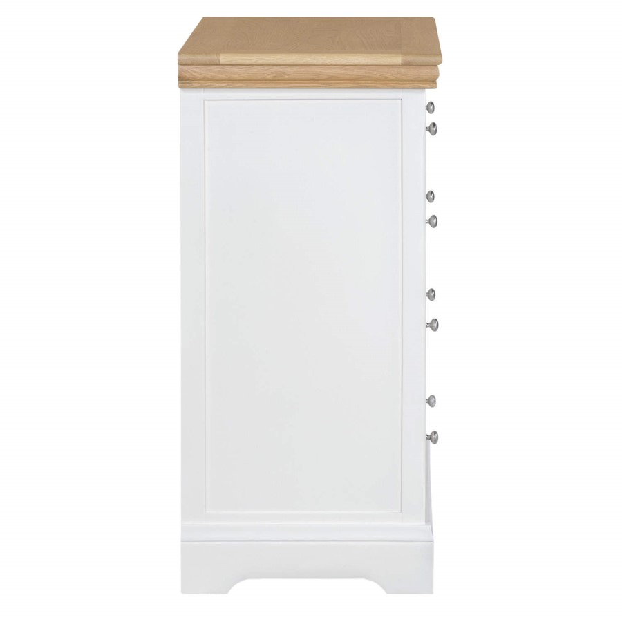 Charleston Two Tone 2+3 Chest of Drawers in Soild Oak & Painted Cream