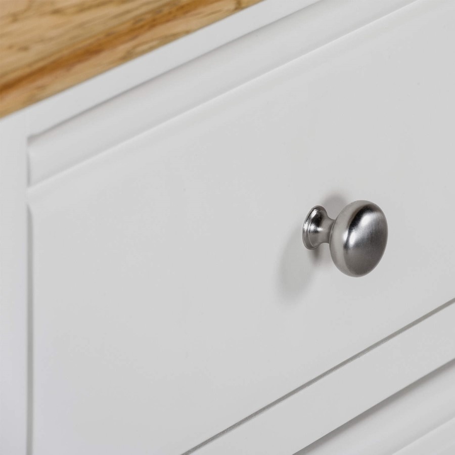 Charleston Two Tone 2+3 Chest of Drawers in Soild Oak & Painted Cream