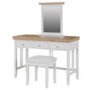 GRADE A1 - Charleston Two Tone Dressing Table in Solid Oak & Cream - Table Only