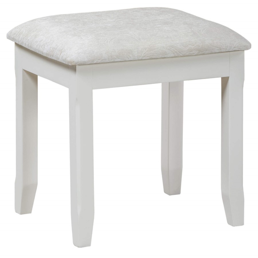 GRADE A1 - Charleston Dressing Table Stool in Cream