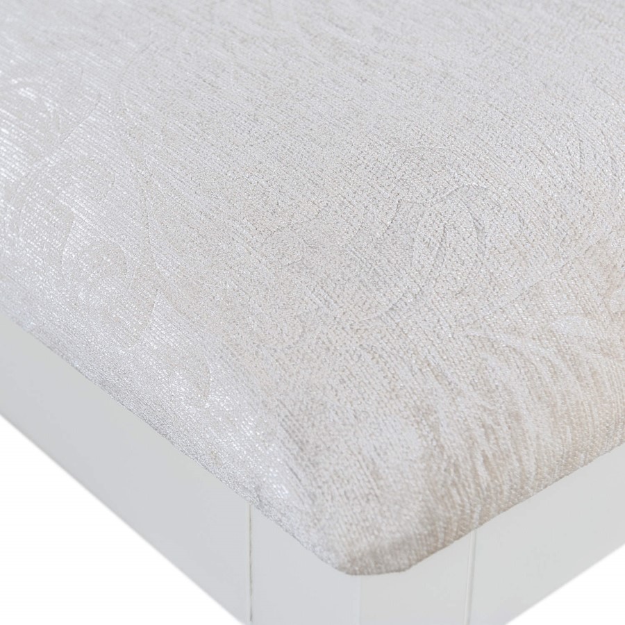 GRADE A1 - Charleston Dressing Table Stool in Cream