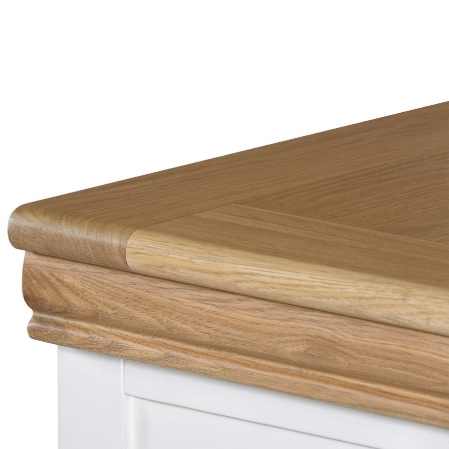 GRADE A3 - Charleston Blanket Box in Cream and Oak