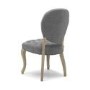 Chantilly Pair of Grey Dining Chair Washed Legs