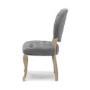 Chantilly Pair of Grey Dining Chair Washed Legs