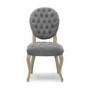 Chantilly Pair of Grey Dining Chair Washed Legs
