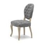 Chantilly Pair of Grey Dining Chair Washed Legs