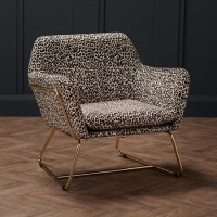 Leopard Print Armchair - Charles