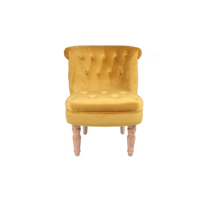 LPD Charlotte Occassional Accent Chair in Golden Mustard