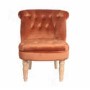 LPD Charlotte Occassional Accent Chair in Burnt Orange