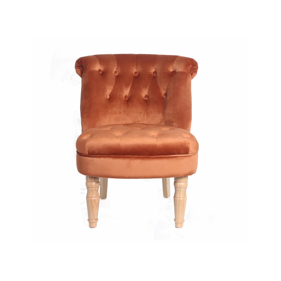 LPD Charlotte Occassional Accent Chair in Burnt Orange