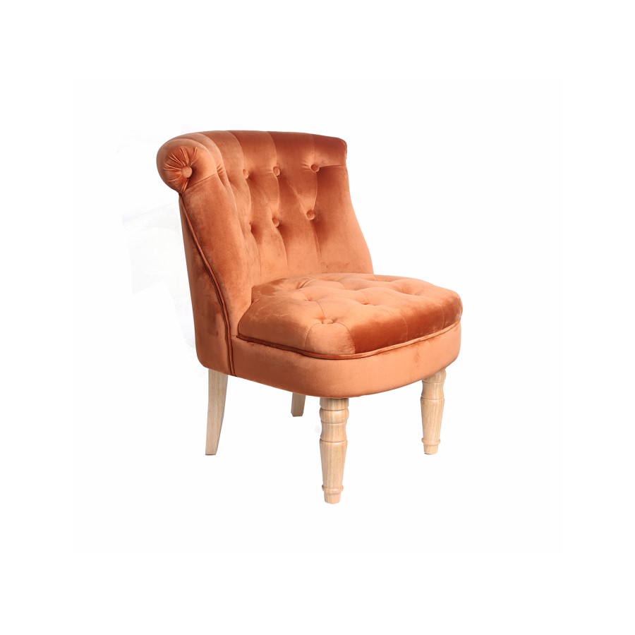 LPD Charlotte Occassional Accent Chair in Burnt Orange