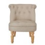 LPD Charlotte Boudoir Accent Chair in Beige