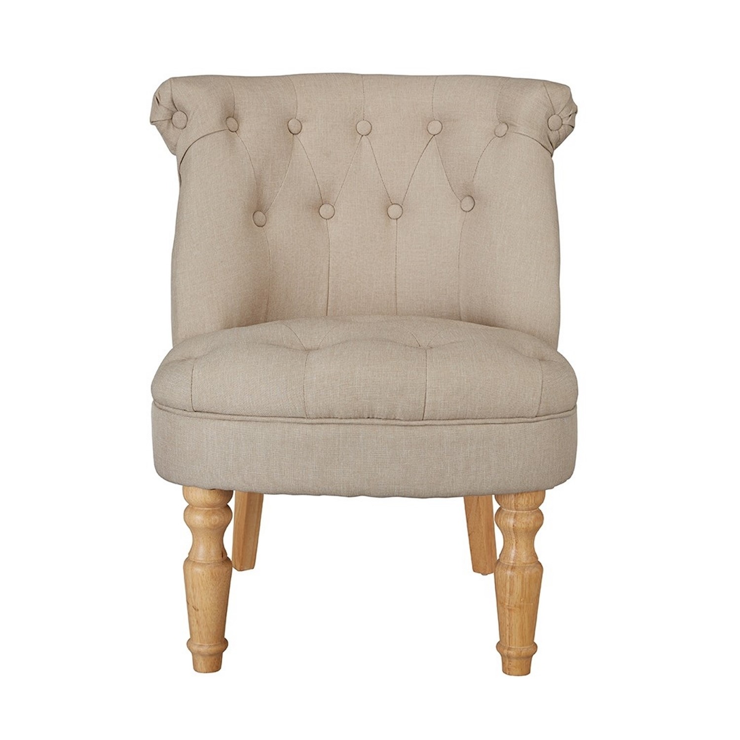 Photo of Beige fabric accent chair - charlotte - lpd