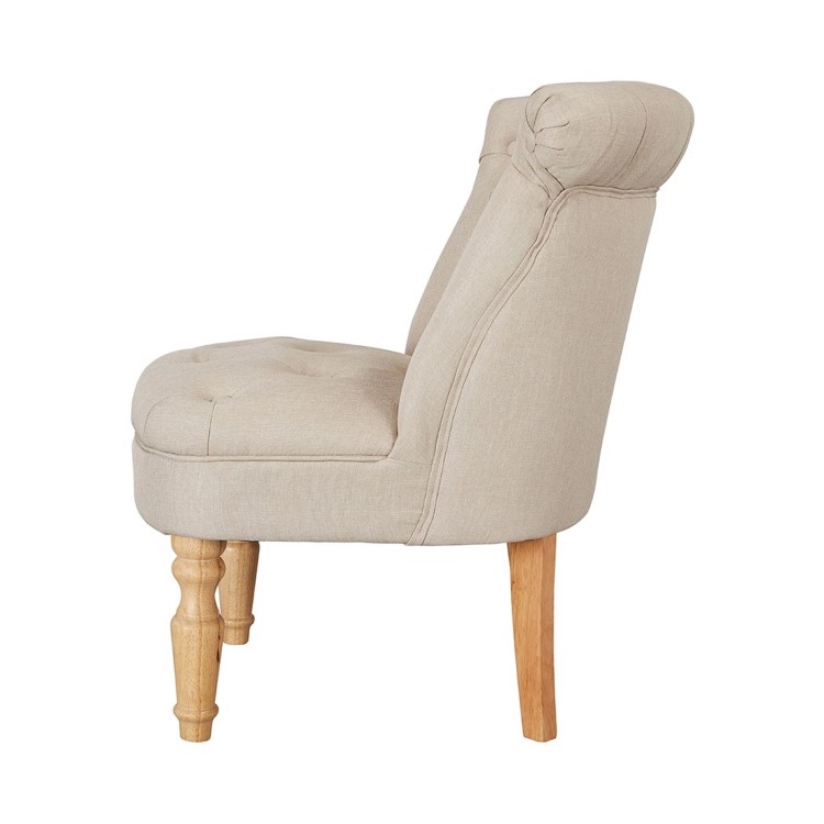 Beige Fabric Accent Chair - Charlotte - LPD