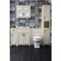 White Traditional Free Standing Bathroom Cabinet - W300 x H820mm