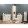 White Traditional Free Standing Bathroom Cabinet - W300 x H820mm