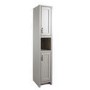 Grey Traditional Free Standing Tall Bathroom Storage Cabinet - H1900mm