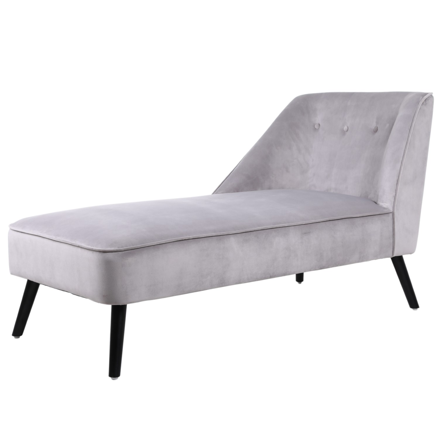 small chaise lounge grey