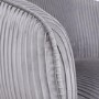 Silver Grey Velvet Armchair with Pleated Detail - Cheska