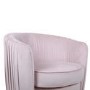 Swivel Accent Chair in Blush Pink Velvet - Cheska