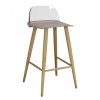 LPD Chelsea Pair of Bar Stools in Stone