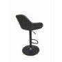 Hunter Grey Faux Leather Adjustable Gas Lift Barstools- Set of 2 