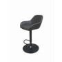Hunter Grey Faux Leather Adjustable Gas Lift Barstools- Set of 2 
