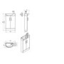 Walnut Cloakroom Vanity Unit & Basin - W505 x H885mm