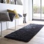 Shaggy Black Runner Rug - 200 x 67 cm - Chicago - Origins