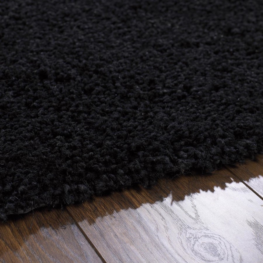 Shaggy Black Rug - 200 x 140 cm - Chicago - Origins