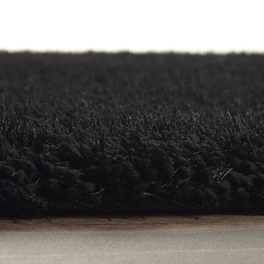 Shaggy Black Rug - 200 x 140 cm - Chicago - Origins