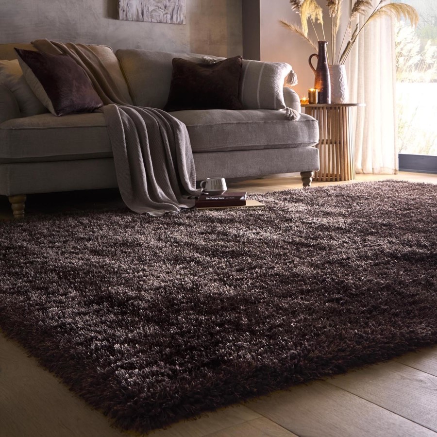 Shaggy Brown Rug - 200 x 140 cm - Chicago - Origins