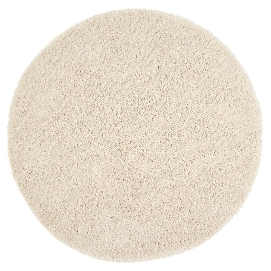 Shaggy Cream Round Rug - 133 x 133 cm - Chicago - Origins