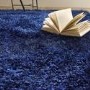 Large Shaggy Indigo Rug - 290 x 200 cm - Chicago - Origins