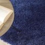 Round Shaggy Indigo Rug - 133 x 133 cm - Chicago - Origins