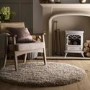 Round Shaggy Brown Rug - 133 x 133 cm - Chicago - Origins