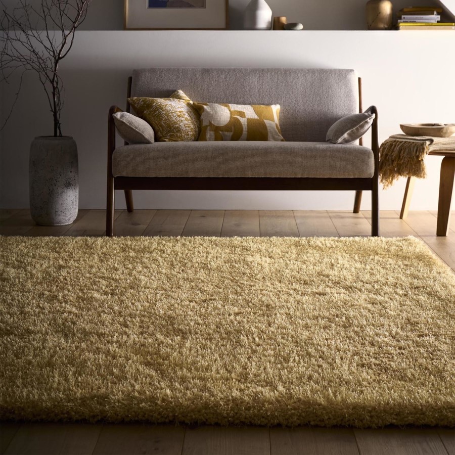 Shaggy Ochre Rug - 200 x 140 cm - Chicago - Origins