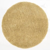 Round Shaggy Ochre Rug - 133 x 133 cm - Chicago - Origins