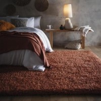 Large Shaggy Orange Rug - 290 x 200 cm - Chicago - Origins