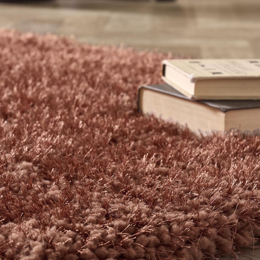 Large Shaggy Orange Rug - 290 x 200 cm - Chicago - Origins