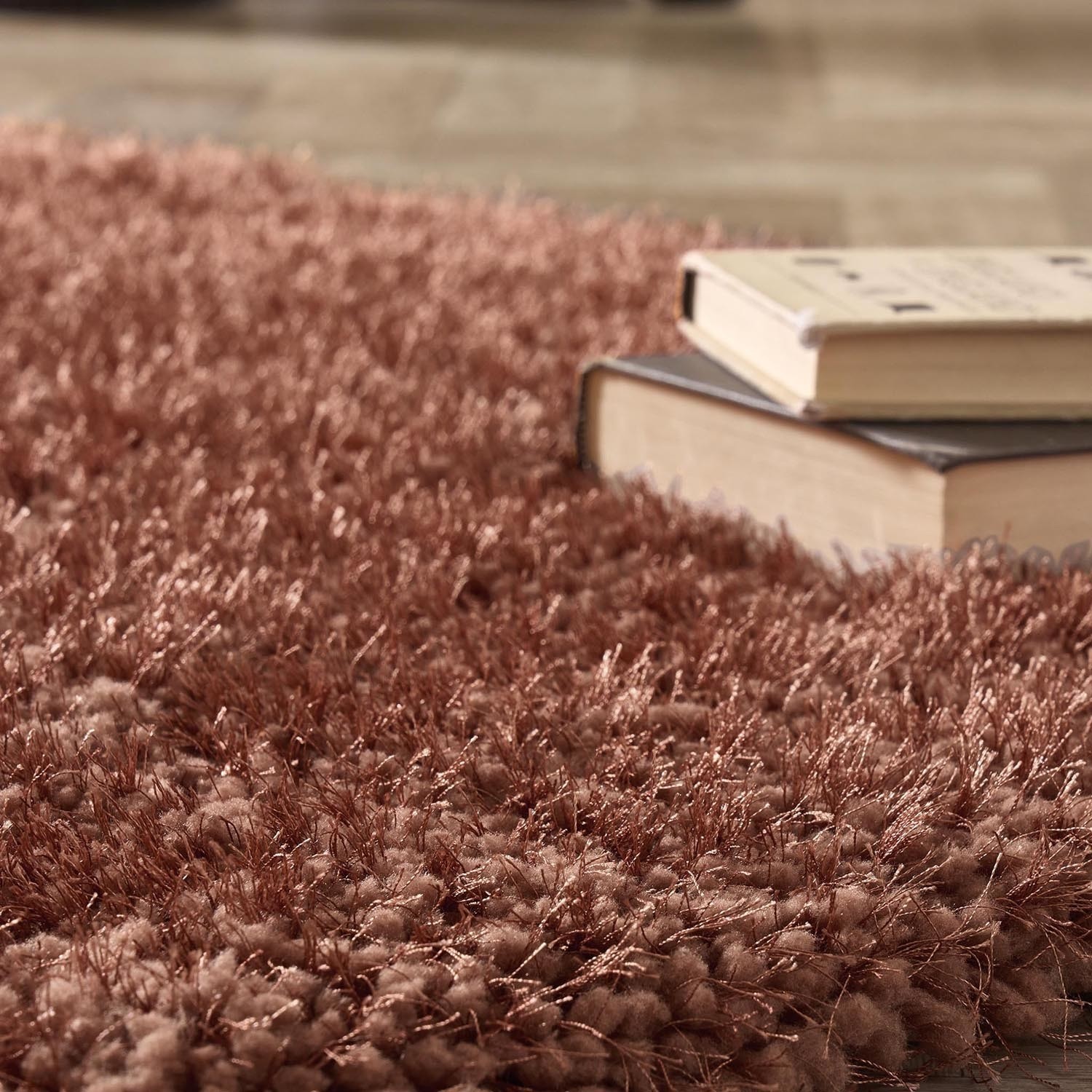 Orange Rag Rugs Shaggy Orange Rug - 160 x 110 cm - Chicago - Origins - Furniture123