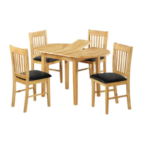 Birlea Furniture Chiltern Dining Set in Brown